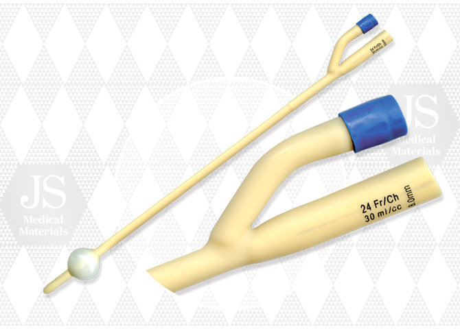 Катетер урологічний типу Фолея 2-х ходовий JS, розмір 14